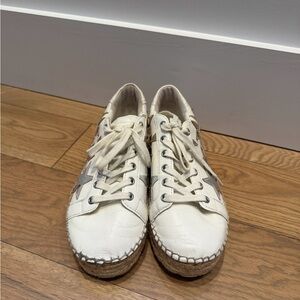 Marc Fisher Stylish White Women's Sneakers with Stars